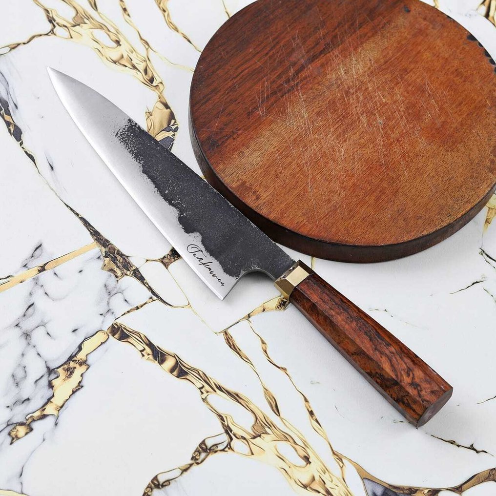 厨刀 - R688 - 钢, 黄铜, 木 - 意大利 - 厨师的 Gyuto 刀 #1.0