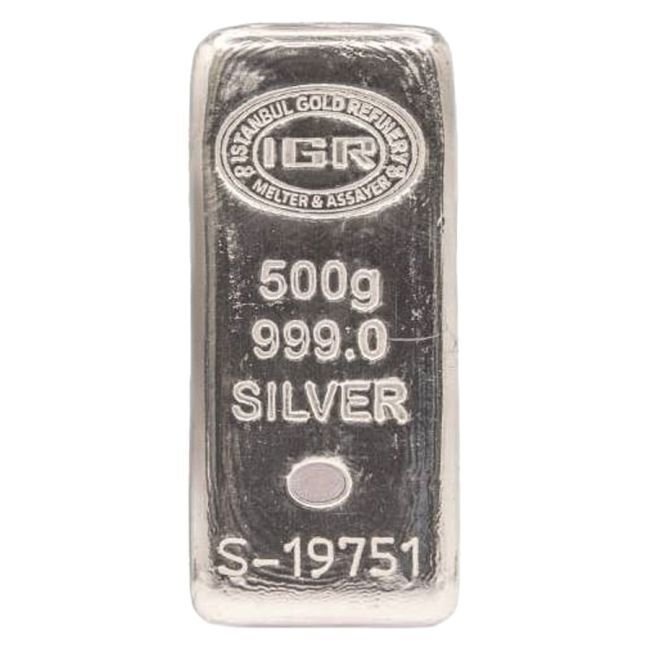 500 grammi - Argento .999 - 500g IGR .999 Fine Silver Bar #2.1