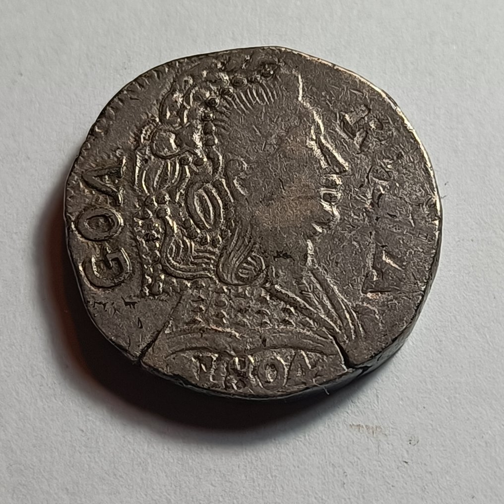 Portugal. D. Maria I (1786-1799). 1 Rupia 1804 Goa #1.0