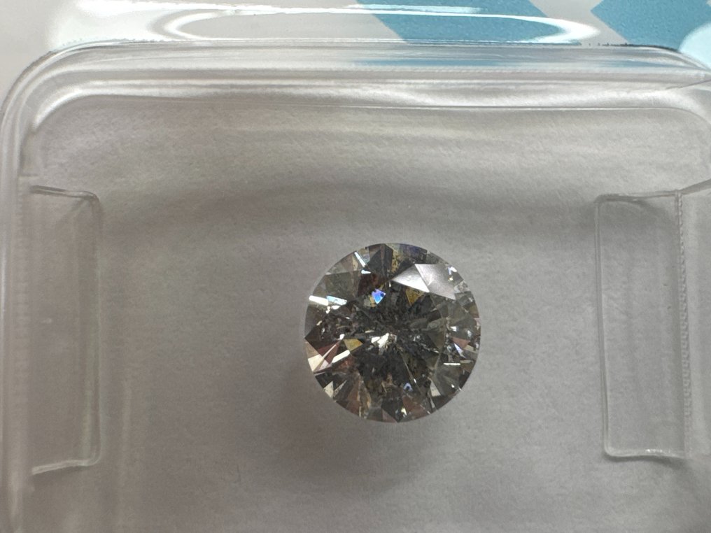 没有保留价 - 1 pcs 钻石  (天然)  - 0.81 ct - 圆形 - J - I1 内含一级 - 国际宝石研究院（IGI） #3.2