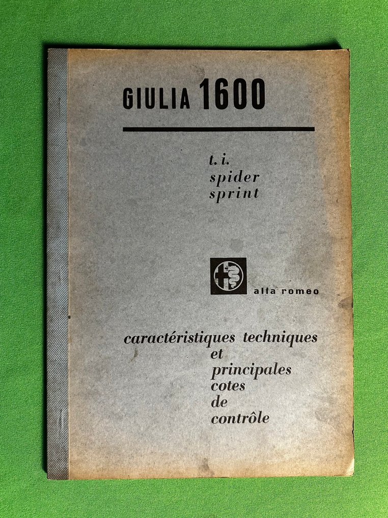 Manual - Alfa Romeo - Giulia 1600 t.i. - Spider - Sprint - 1963 #1.0