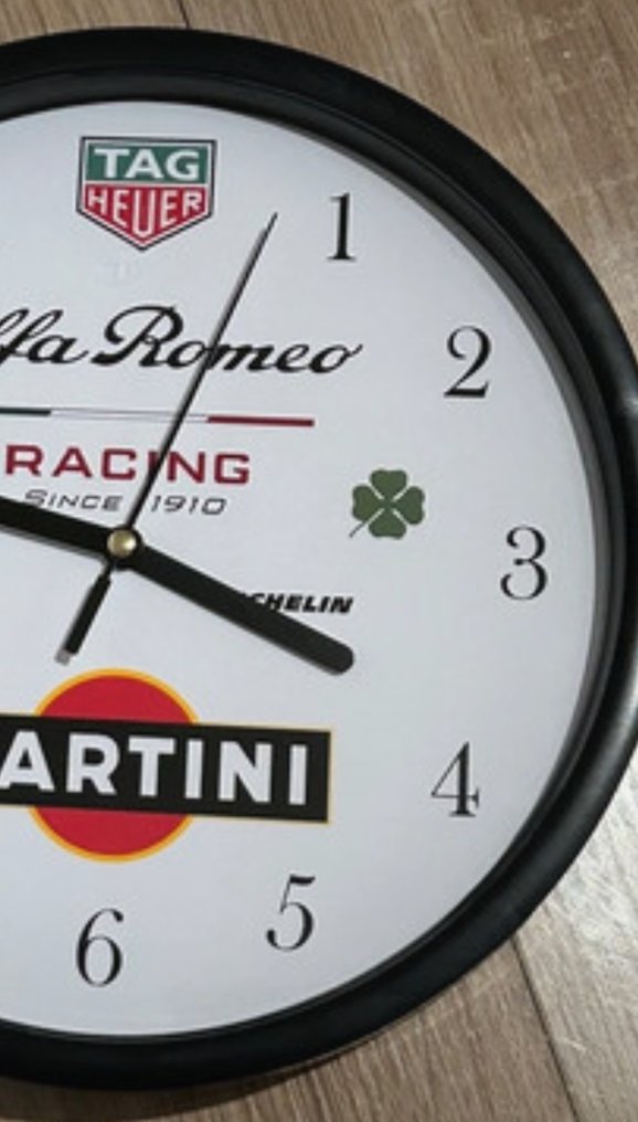 zegar ścienny - Alfa Romeo - Martini Racing - Tag Heuer - 2025 #4.3