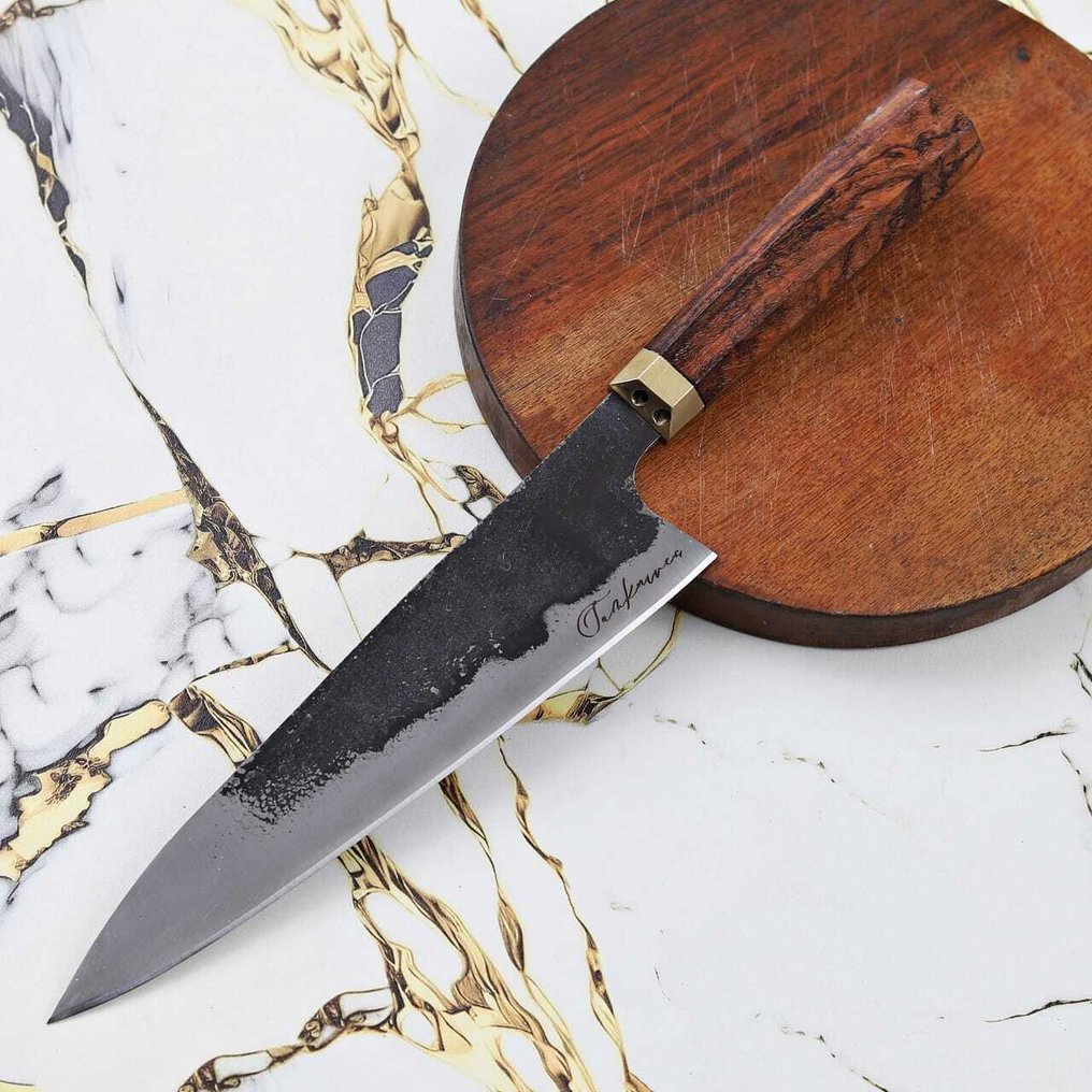 厨刀 - R688 - 钢, 黄铜, 木 - 意大利 - 厨师的 Gyuto 刀 #1.0