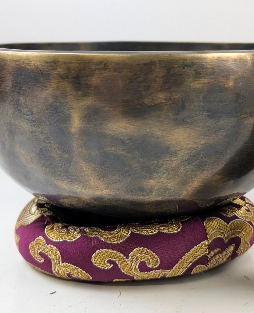 Antik Éneklő tál - 7 fémek - 1950-1960 - kézzel készített  #3.2