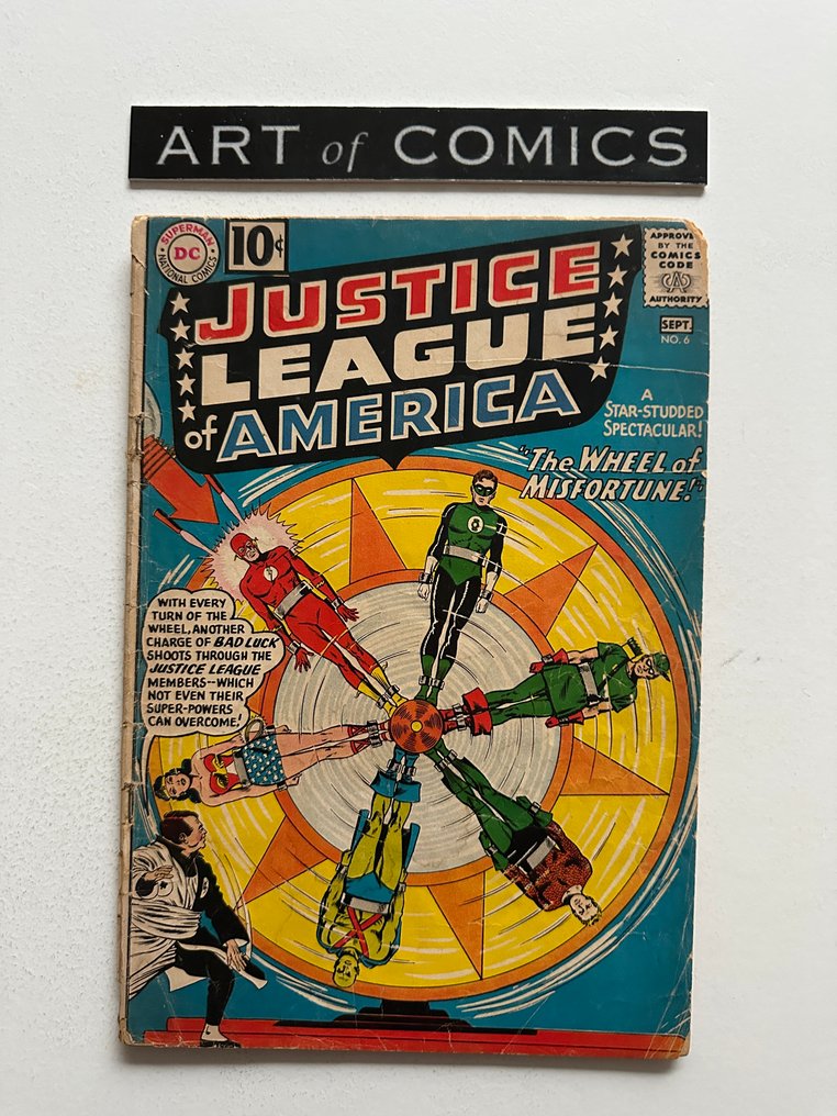 Justice League of America #6 - Origin & 1st appearance Amos Fortune - 1 Comic - EO - 1961 #1.0