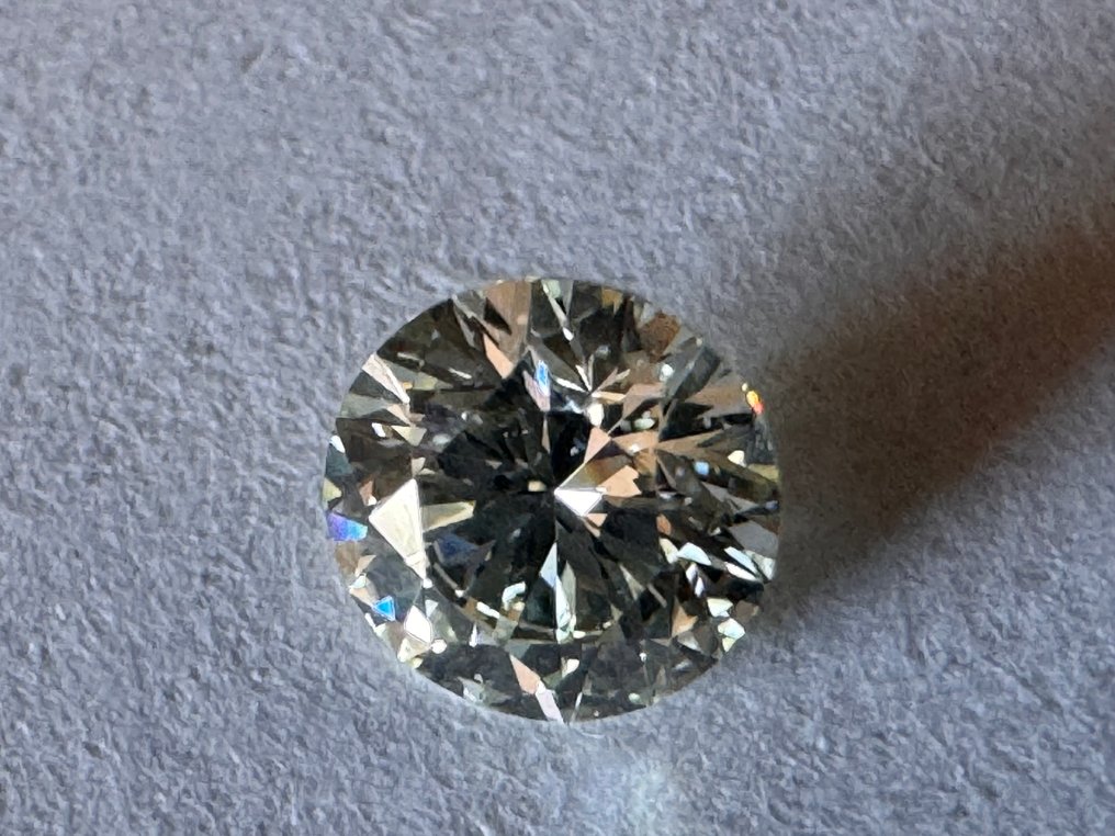 1 pcs 钻石 (天然) - 0.44 ct - 圆形 - J - VS1 轻微内含一级 - 国际宝石研究院(IGI) - VS1 3 EX #1.0