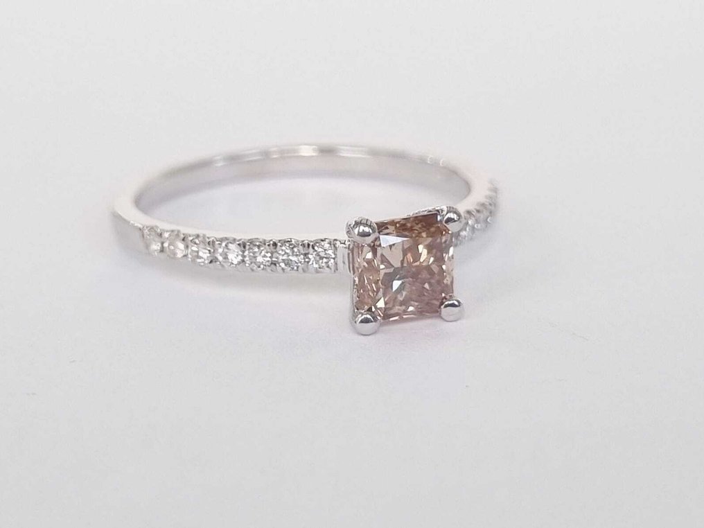 Δαχτυλίδι αρραβώνων - 14 καράτια Λευκός χρυσός -  0.86ct. tw. Διαμάντι (Φυσικό) - Διαμάντι #1.0