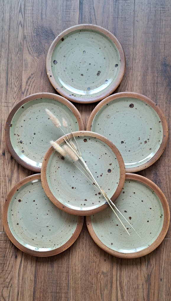 Pierre Digan - Pierre Digan - Piatto piano (6) - Gres - Piatti Pierre Diga #1.0