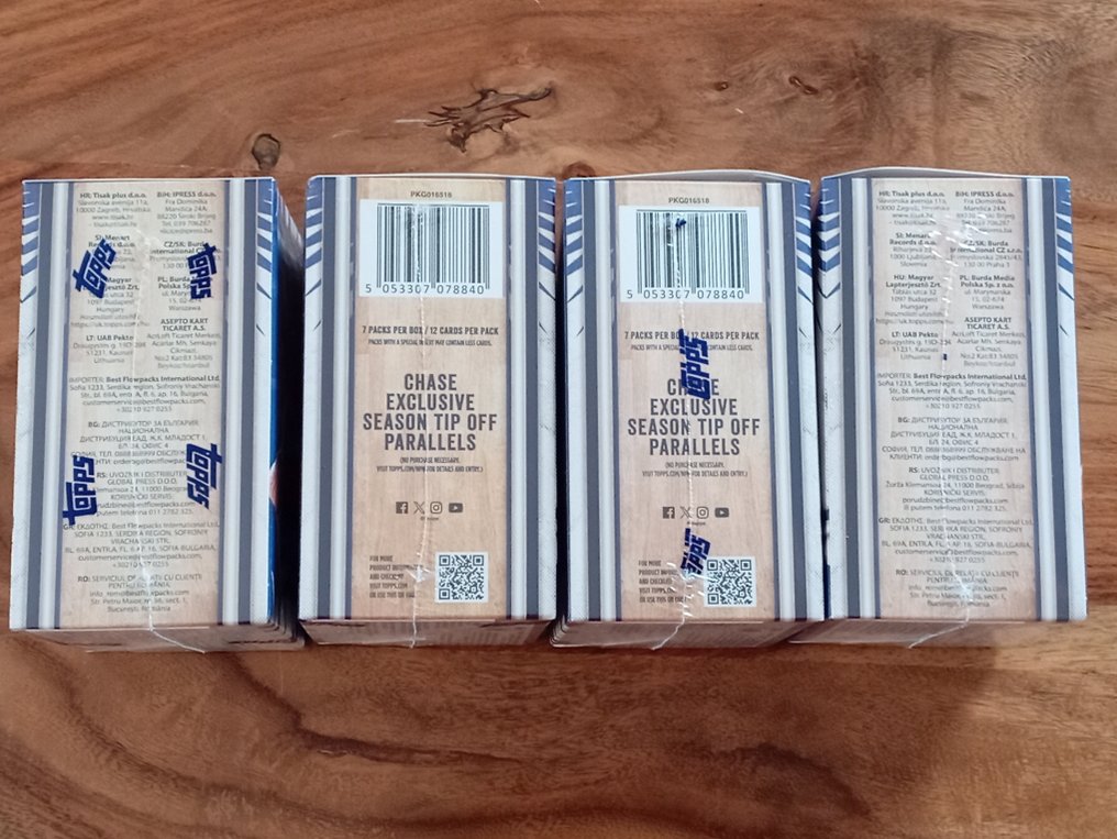 2025/26 Topps NBA Luka Doncic, Stephen Curry, LeBron James, Victor Wembanyama 原廠包裝, 編號平行卡, 平行卡, 簽名卡 - 4 Sealed box - 全新 (M) #3.2