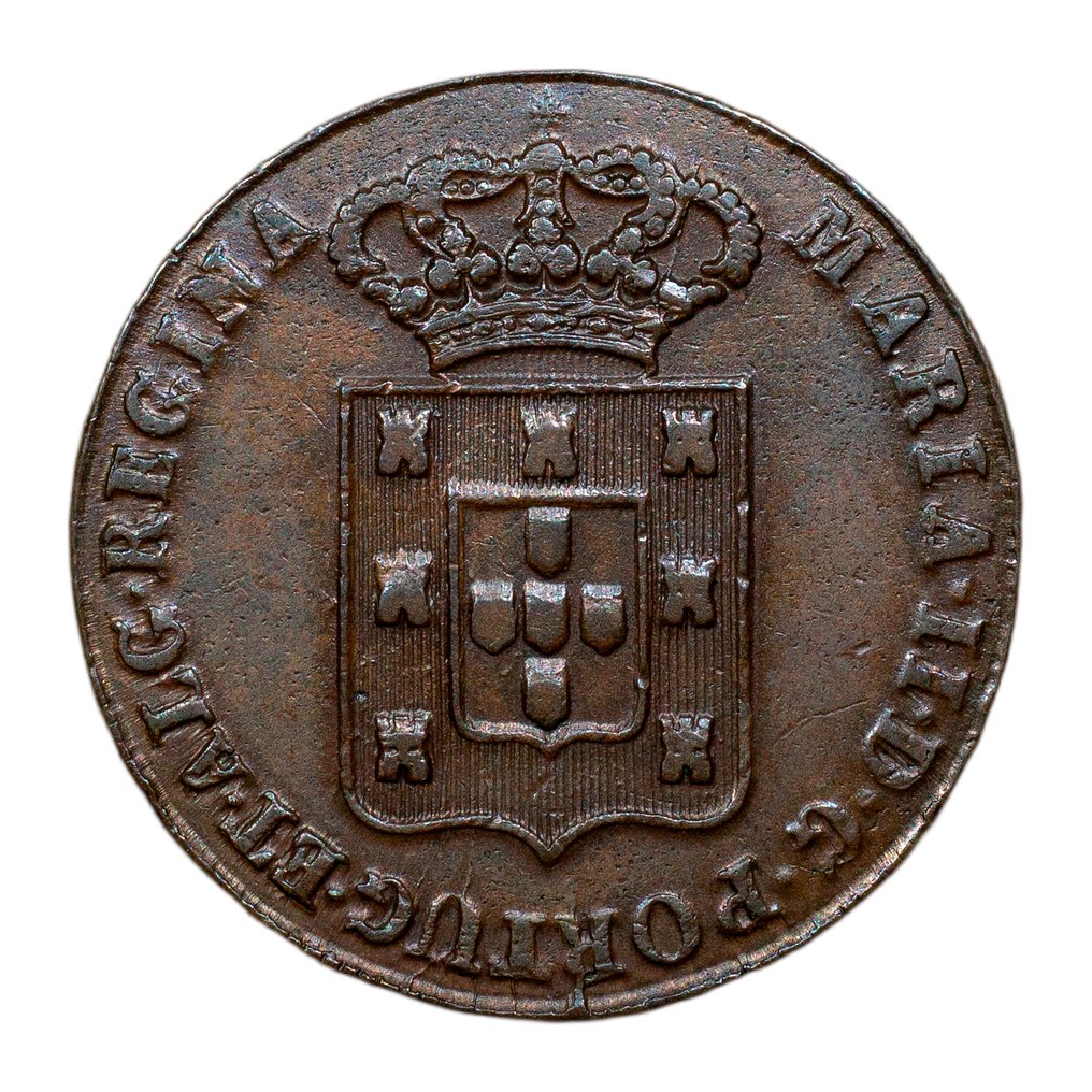 Portogallo. D. Maria II (1834-1853). Pataco (40 Reis) 1834 - Escasso #1.0