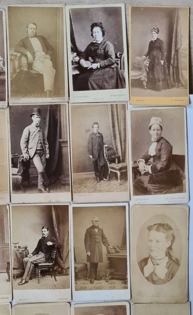 Diverse fotografen - 36 engelse cdv's uit de jaren 1860/70's #4.3