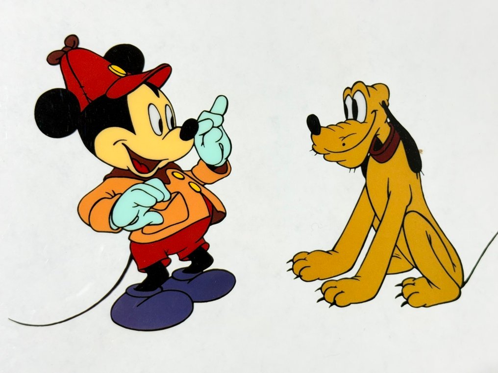 Walt Disney Productions - Sericel de edição limitada de “The Pointer” - Mickey Mouse & Pluto #2.1