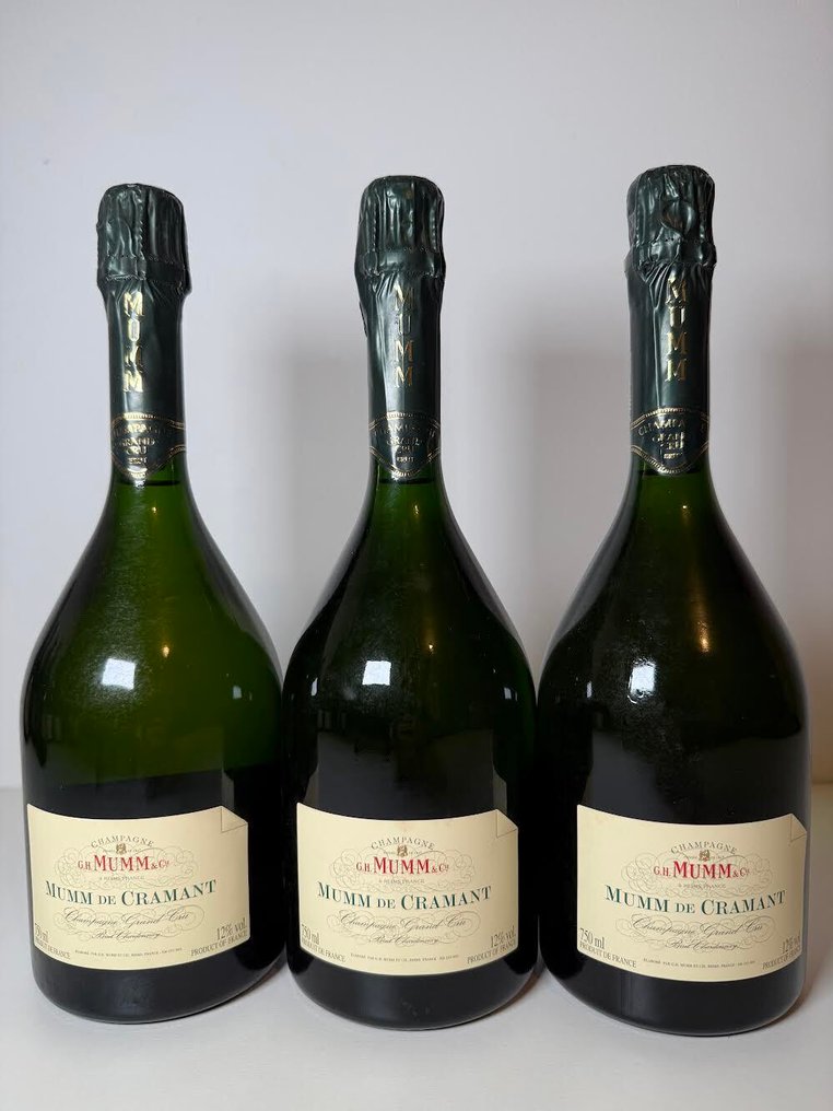G. H. Mumm, Mumm de Cramant - Σαμπάνια Blanc de Blancs, Grand Cru, Brut - 3 Bottles (0.75L) #1.0