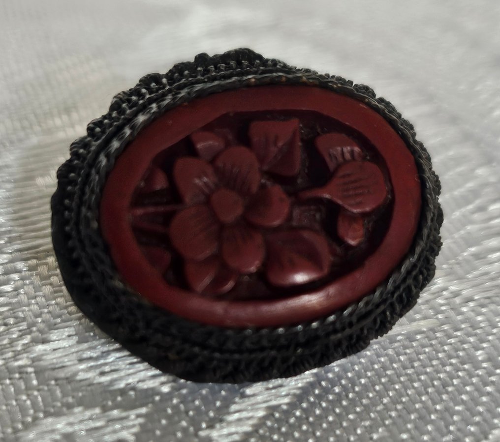 胸針 - 銀, 矿物 - 中國 - 阮朝 (1802–1945) - 古董银制胸针  (沒有保留價) #4.3