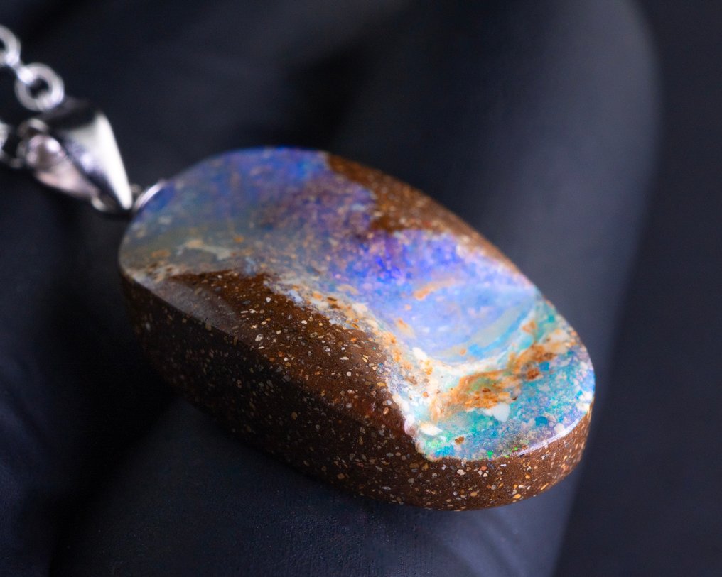 Opal Australia Pendant - 9.16 carats - Height: 20 mm - Width: 12 mm- 1.83 g - (1) #1.0