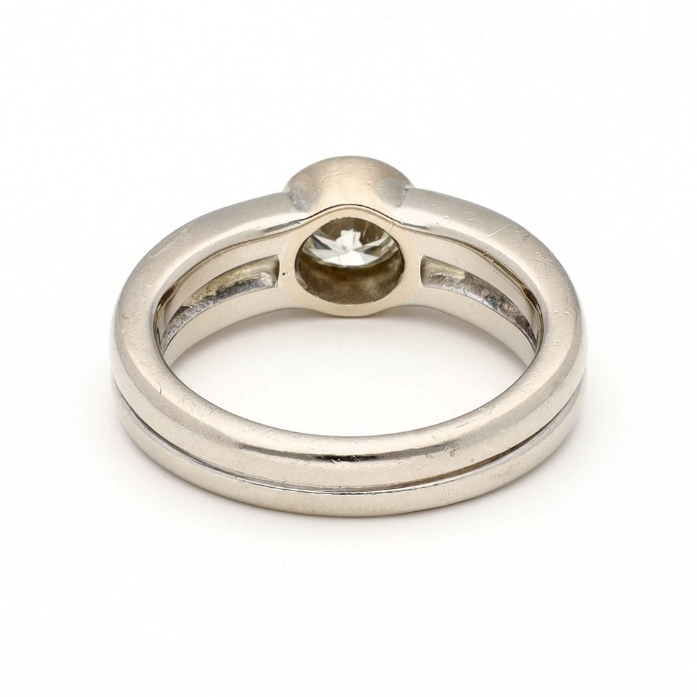 戒指 - 14K包金 白金 - 0.73ct. tw. 钻石 (天然) #3.2