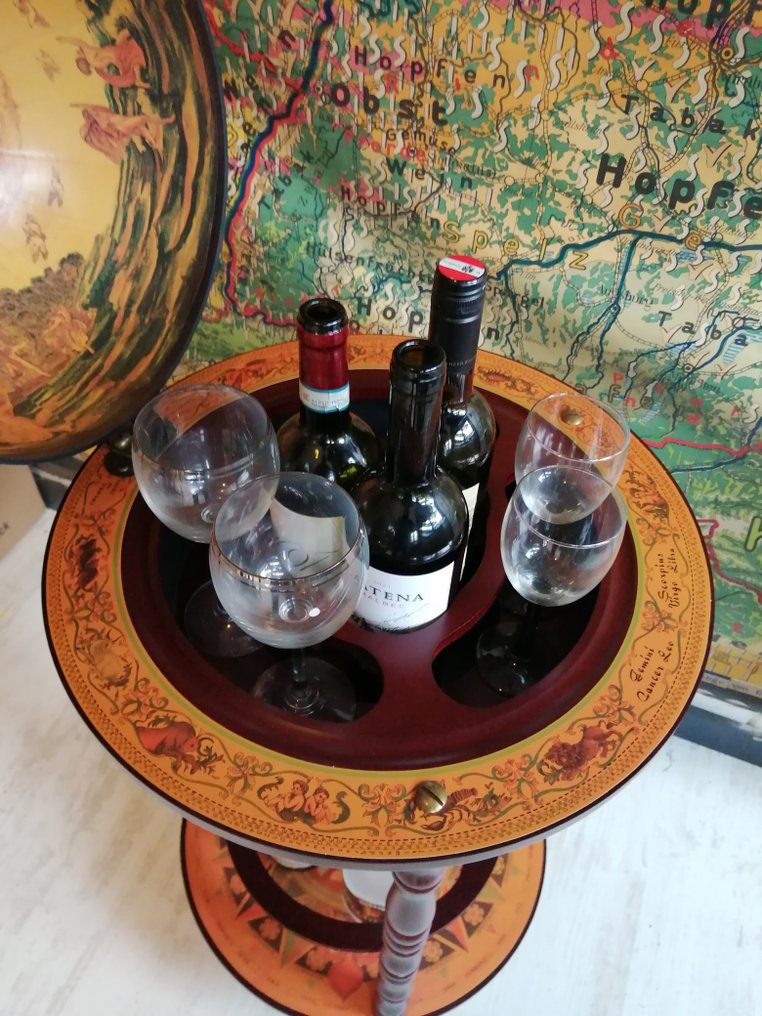 地球儀酒架 - 木 - Large Globebar Barglobe #1.0