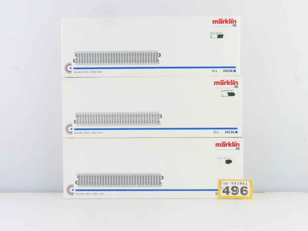 Märklin H0 - 24236 - Γραμμές τρένου μοντελισμού (30) - 30 τεμαχίων ράγες με ευθείες τμήματα ράγας, C-rail. #2.1