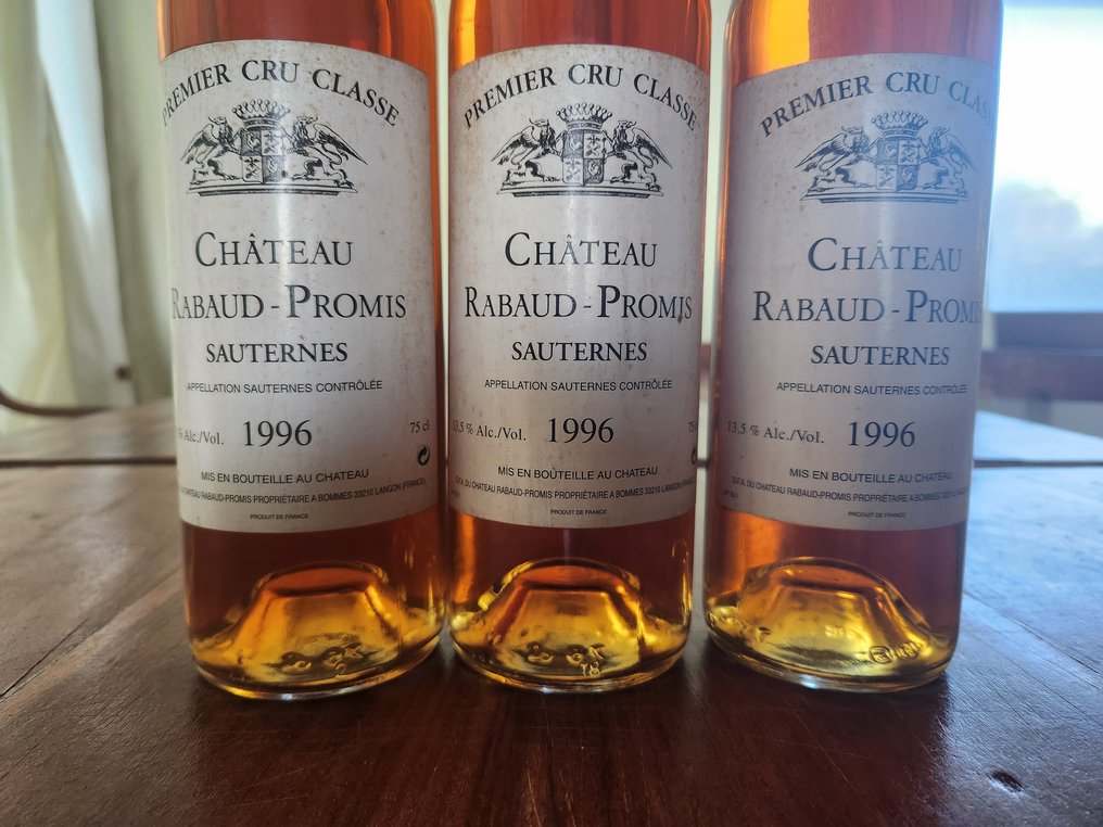 1996 Chateau Rabaud-Promis - 苏玳 - 3 Bottles (0.75L) #2.1