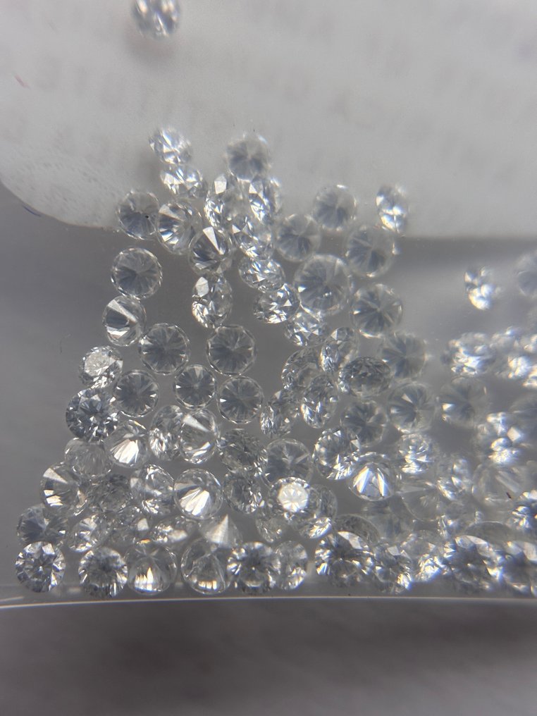 59 pcs Timantti  (Luonnollinen)  - 0.61 ct - Pyöreä - G, H - VVS1, VVS2 - Amerikan gemologinen instituutti (GIA) #2.1