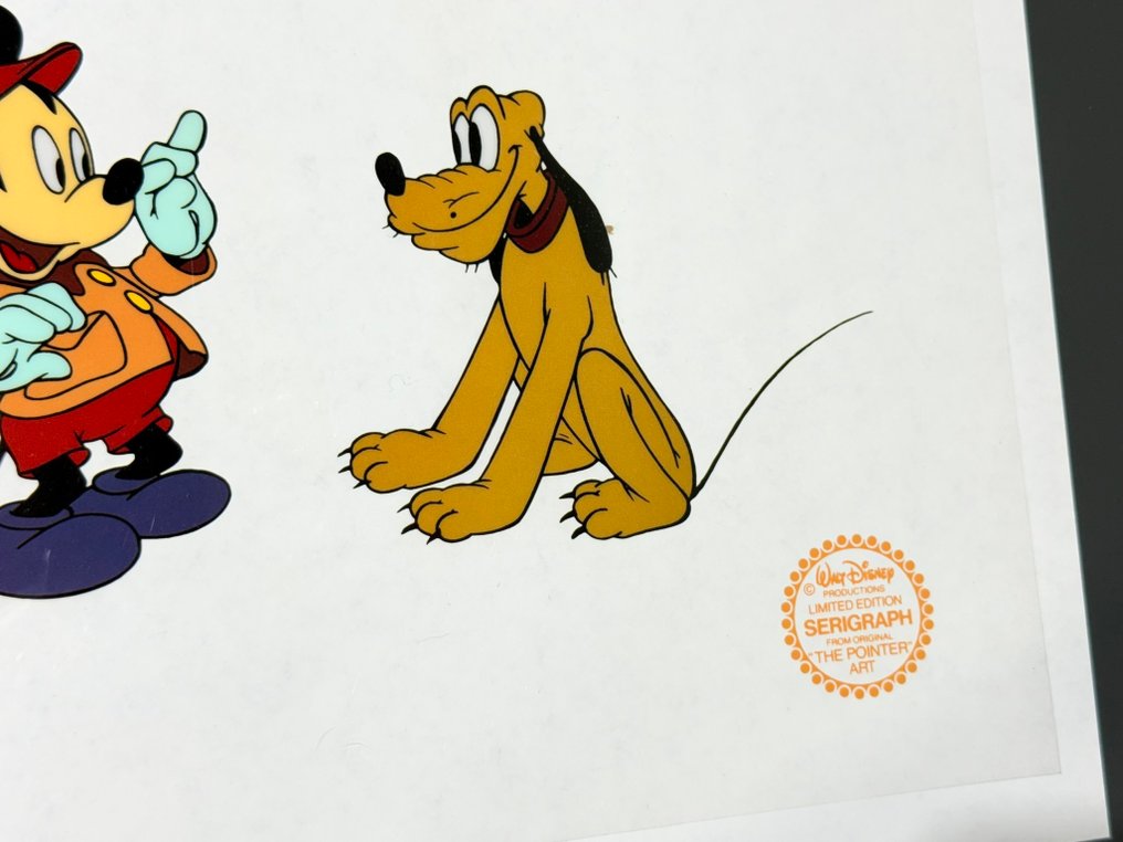 Walt Disney Productions - Sericel de edição limitada de “The Pointer” - Mickey Mouse & Pluto #4.3