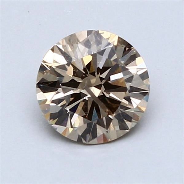 Zonder minimumprijs - 1 pcs Diamant (Natuurlijk gekleurd) - 1.02 ct - Rond - Fancy Geel Bruin - P1 - International Gemological Institute (IGI) #1.0