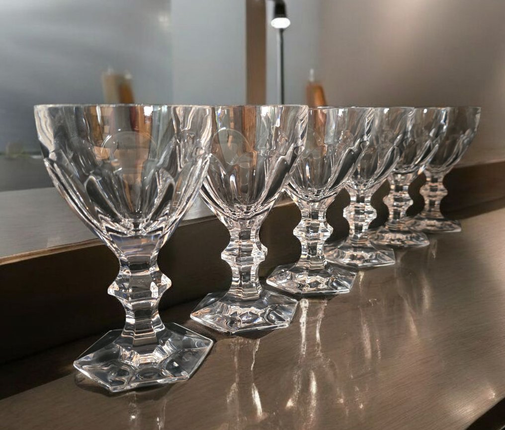 Possibly St-Louis - Drinking service (6) - Danube Taille No. 5654 - Crystal - Red Wine #2.1