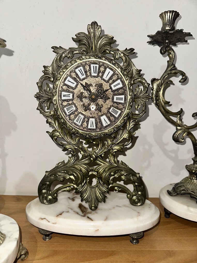 Kandelabr (4) - Marmur, Metal #3.2