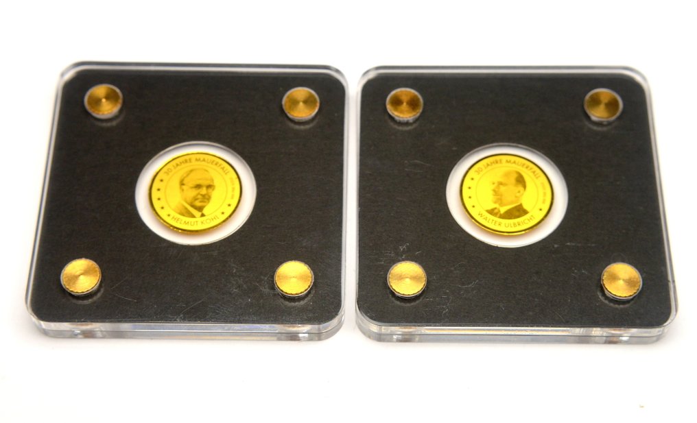 Chad. 3000 Francs 2019 - 30 years of Berlin Wall Fall - Helmut Kohl & Walter Ulbricht - .999 (2 pieces) (No Reserve Price) #1.0