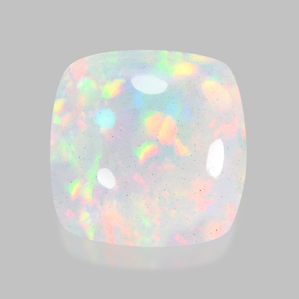1 pcs White Opal - 10.54 ct - Antwerp Laboratory for Gemstone Testing (ALGT) #3.2