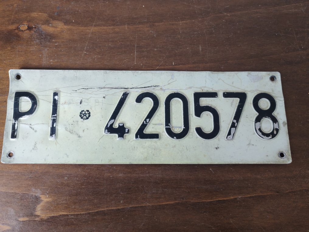 Number plate (2) - altro - Coppia di Targhe - 1960-1970 #4.3