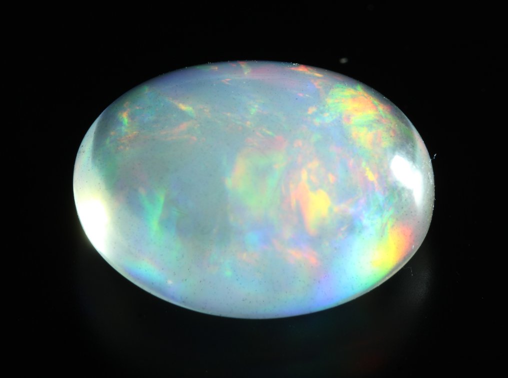 Utan reservationspris Vit Opal - 12,58 ct - Instituto Gemólogico Español (IGE) - Intensivt färgspel #1.0