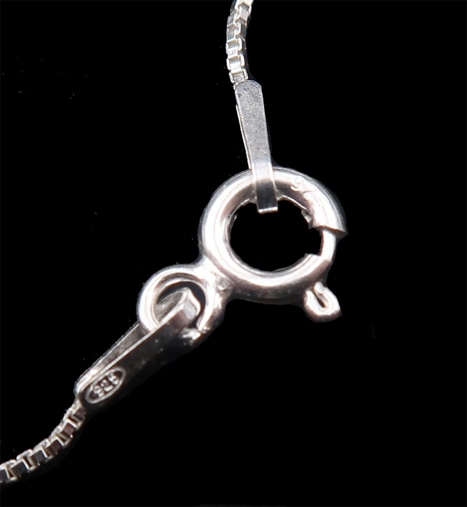 红宝石 - 银, Rubis - 925纯银王者之石项链 - 保护免受负能量影响 - 项链 #4.3