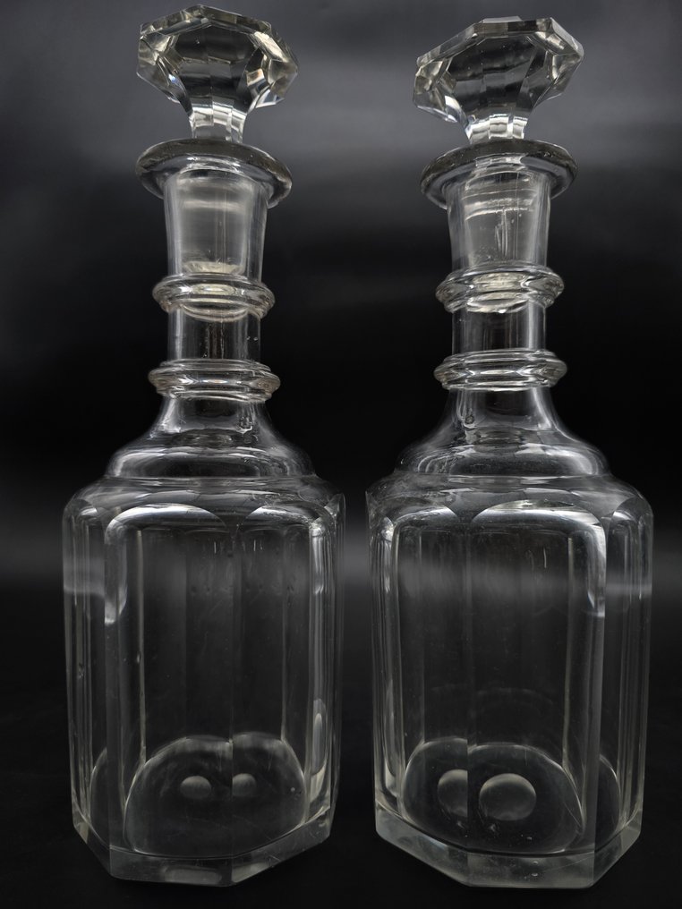 Φιάλη οίνου (2) - Γόνδολα με επίπεδη βάση. - Κρύσταλλο #1.0