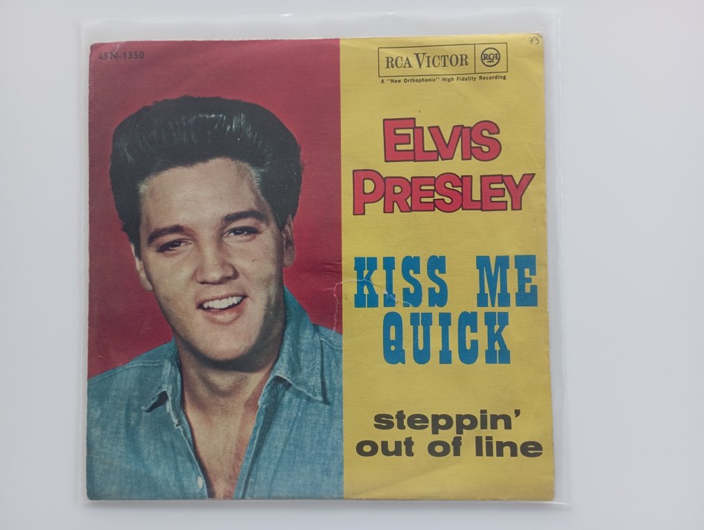 Elvis Presley - Kiss Me Quick / Steppin' Out Of Line - Disco in vinile - 1962 #1.0