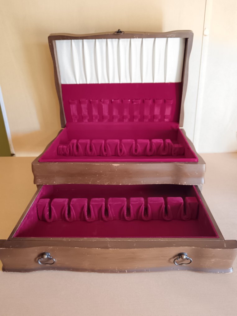 Evőeszközkészlet - Fa, Bársony - Cubertero #2.1