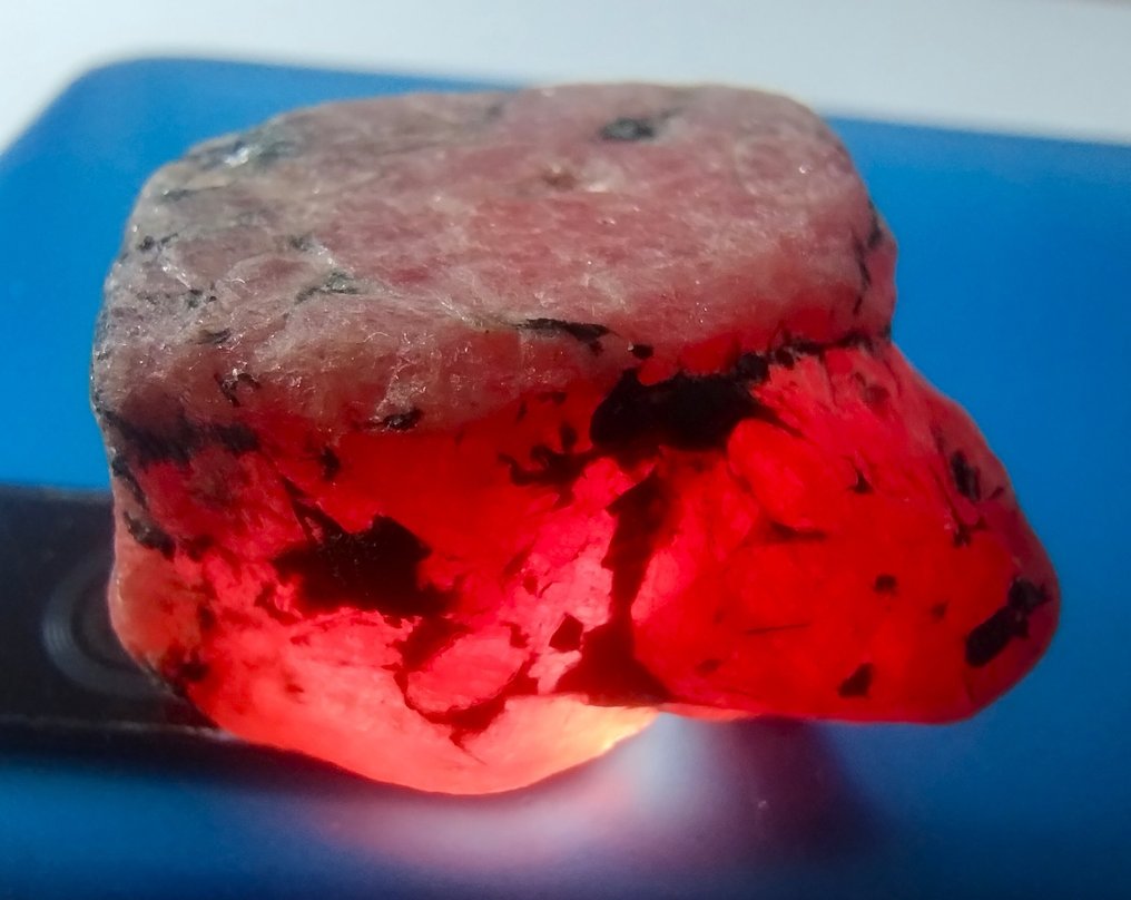 139.5 克拉 - 巨大的未处理红宝石 粗糙- 27.9 g #1.0