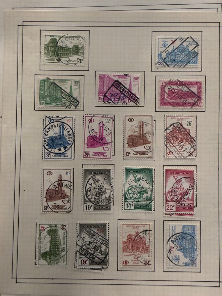 比利时 1879 - 比利时铁路和税票收藏，1879年 #4.3