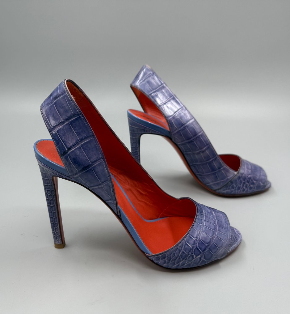 Santoni-Crocodile - Zapatos de tacón - Tamaño: EU 40 - Nuevo en caja #3.2