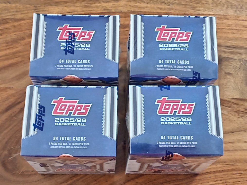 2025/26 Topps NBA Luka Doncic, Stephen Curry, LeBron James, Victor Wembanyama 原廠包裝, 編號平行卡, 平行卡, 簽名卡 - 4 Sealed box - 全新 (M) #2.1