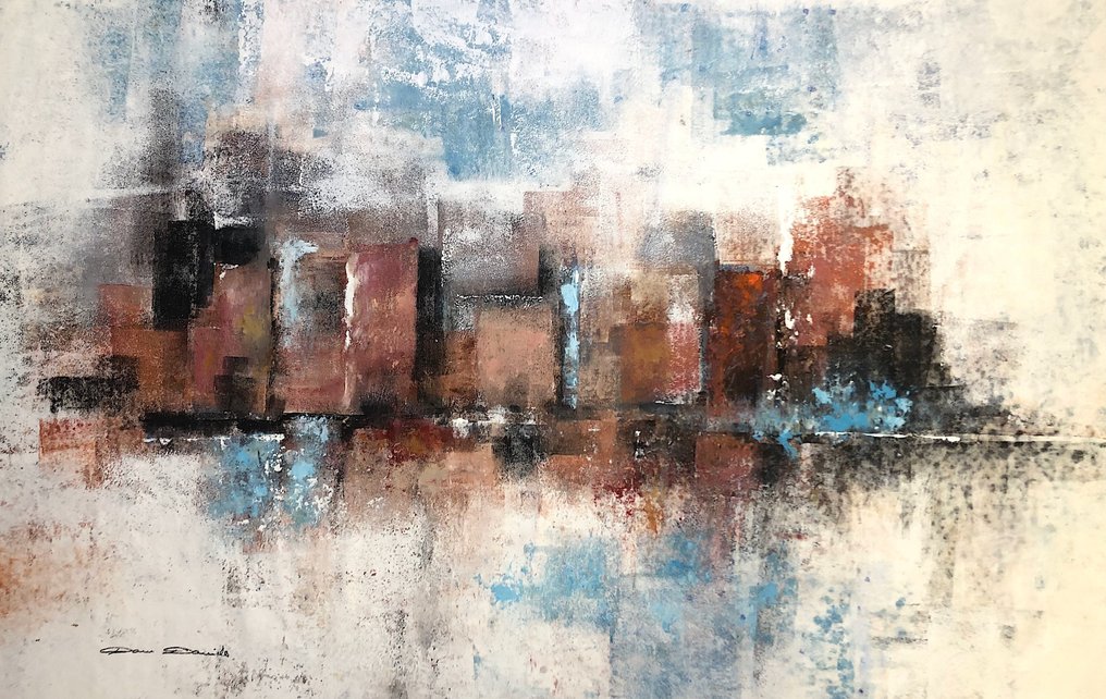 Dam Domido - Les reflets de la citée - 150 x 95 cm #2.1