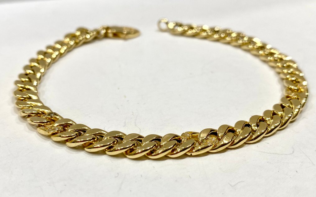 没有保留价 - 手镯 - 18K包金 黄金 钻石 (天然)  #1.0