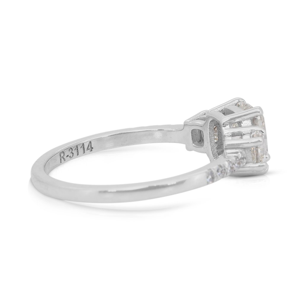 没有保留价 - 戒指 - 18K包金 白金 - 1.60ct. tw. 钻石 (天然) - 钻石 - 令人惊叹的戒指 #4.3