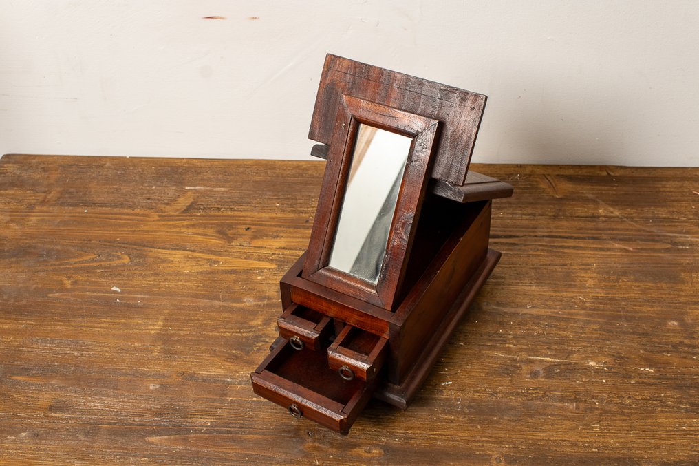 珠宝盒 - 洗漱包 - 木 - 镜子 #4.3