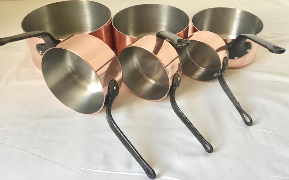 Made in France - 平底鍋 (6) - 坚固耐用的烹饪锅，采用红铜材质，内胆为不锈钢，品质卓越！- 7.260公斤 #1.0