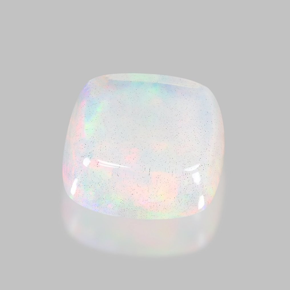 1 pcs White Opal - 10.54 ct - Antwerp Laboratory for Gemstone Testing (ALGT) #2.1