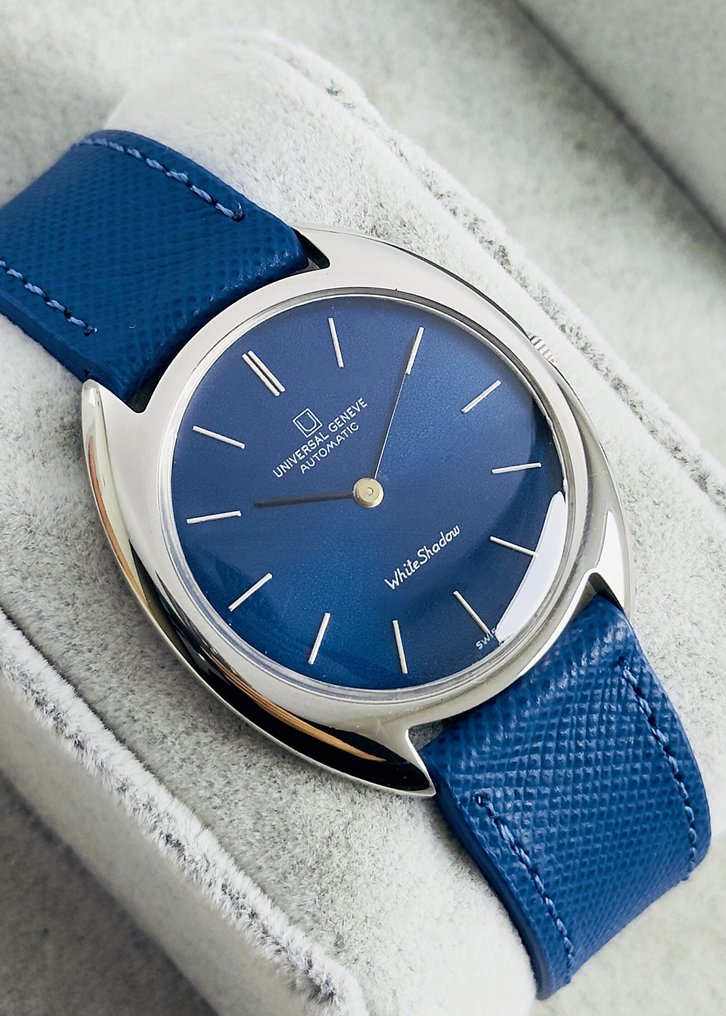 Universal Genève - White Shadow Blue Dial - Ei pohjahintaa - Cal.2.66      866.101 - Miehet - 1960-1969  #1.0