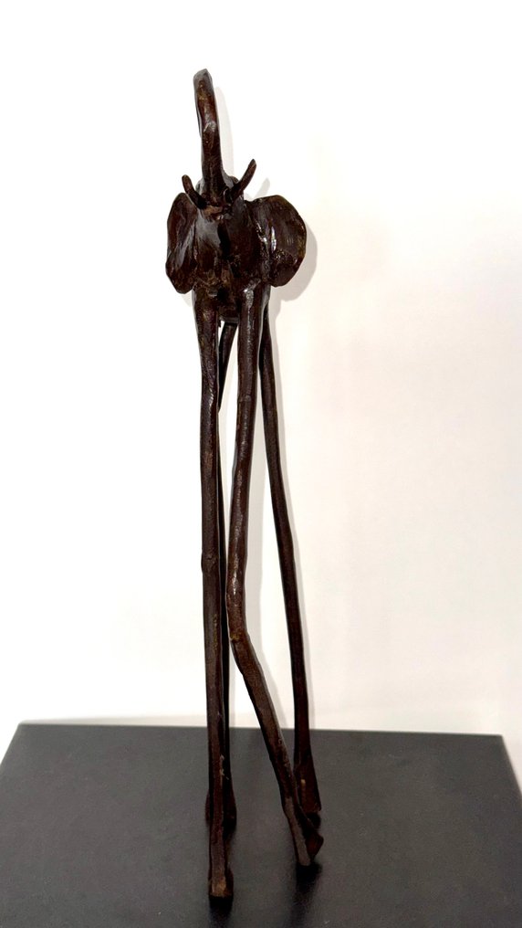 Abdoulaye Derme - Rzeźba, Eléphant "Le géant des rêves" - 39.5 cm - Brązowy #3.2