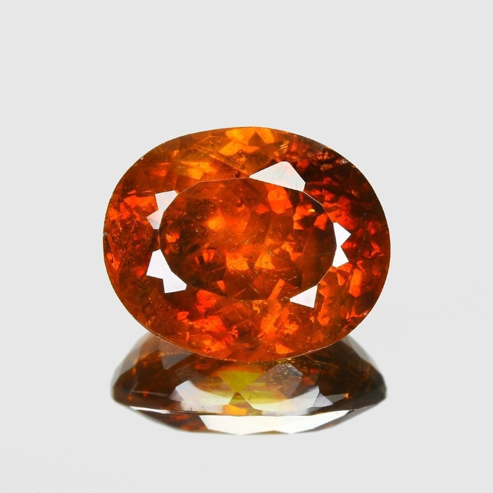 1 pcs 橙色 闪锌矿 - 9.26 ct - 安特卫普宝石检测实验室(ALGT) #1.0