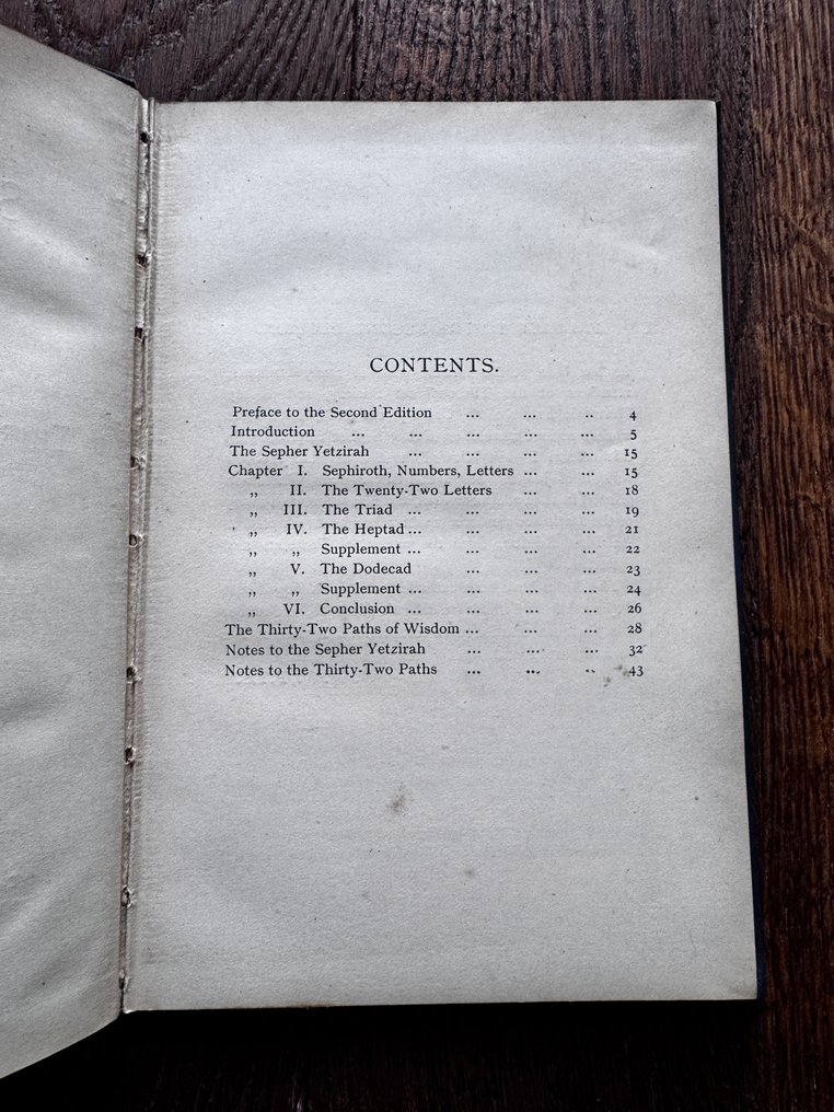 Freemasonry 2nd Edition - 1893 Rare The Book of Formation / Seeger Yetzirah - 1893 #2.1